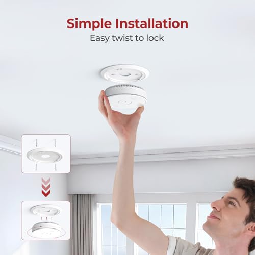 Siterlink Smoke Detector Carbon and Monoxide Detector Combo 1 Pack