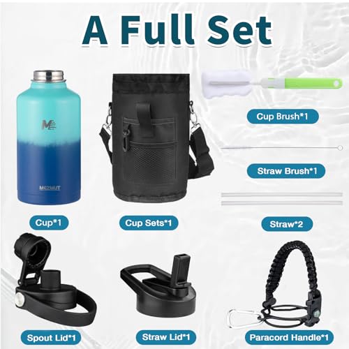 64oz Stainless Steel Metal Sports Insulated Water Bottle