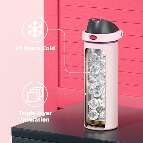 24 oz Insulated Water Bottle for Sports
