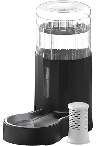 Dog Water Bowl Dispenser with Stainless Steel Bowl