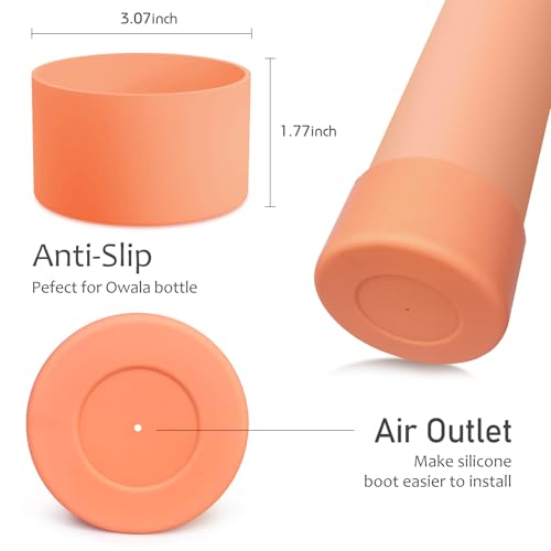 2PCS Silicone Boot for Owala Water Bottle FreeSip Sway 30oz&40oz (2 Count)