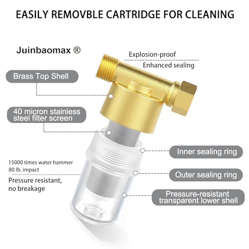 XZ03 Reusable Brass Sediment Filter