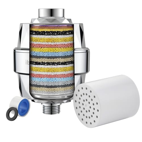 20 Stage Shower Filter with Hard Water Softening + Chlorine Removal