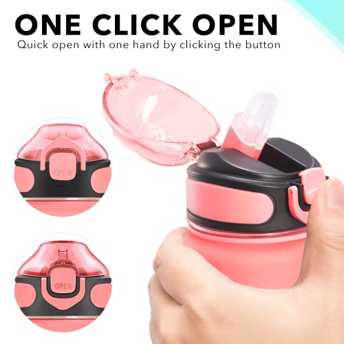 32 oz Drinking Water Bottle with Times to Drink and Straw