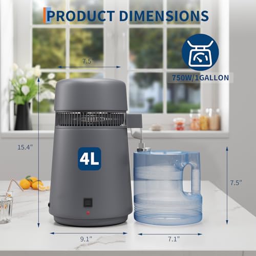 4L Countertop Water Distiller