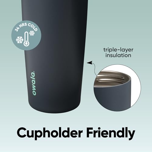 FreeSip Sway Stainless Steel Water Bottle 30 oz Foggy Tide