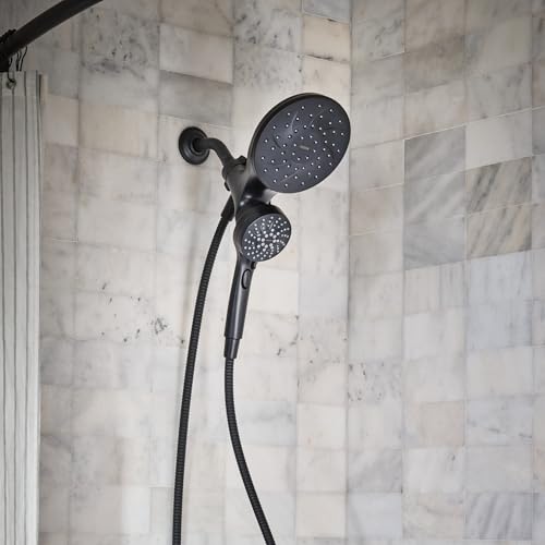 Engage Matte Black 2.5 GPM Handheld Showerhead and Rain Shower 2