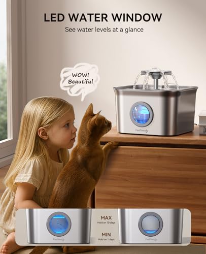 Stainless Steel Cat Water Fountain