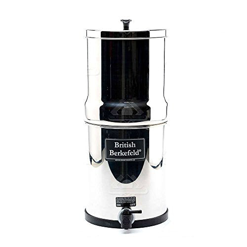 Gravity Water Filter with four 7" Super Sterasyl™ Ceramic Water Filter Elements (4 Count)