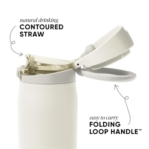 Water Bottle with Straw & Handle