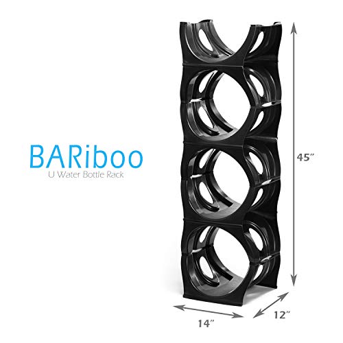 Stackable Water Bottle Storage Rack Best Water Jugs 5 Gallon Organizer. Jug Holder for Kitchen