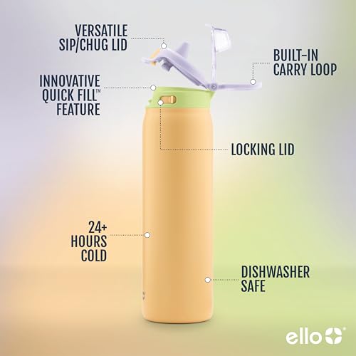 Pop & Fill 22oz Stainless Water Bottle
