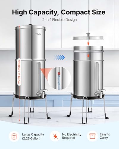 Gravity fed Water Filter System