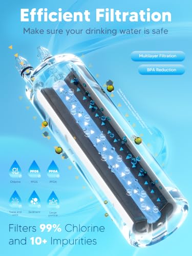 W10295370A Water Filter Replacement Fit for EDR1RXD1 (4 Count)