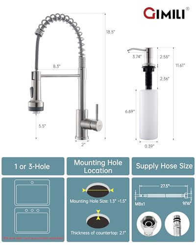 Kitchen Faucet with Soap Dispenser