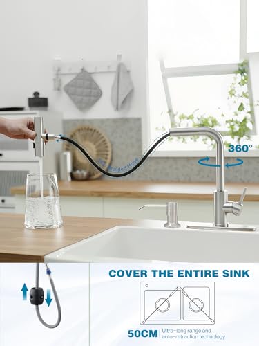 Kitchen Faucets with Pull Down Sprayer