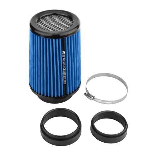 Blue 3 3.5 4 inch Universal Cold Air Intake Filter 76mm 89mm 101mm