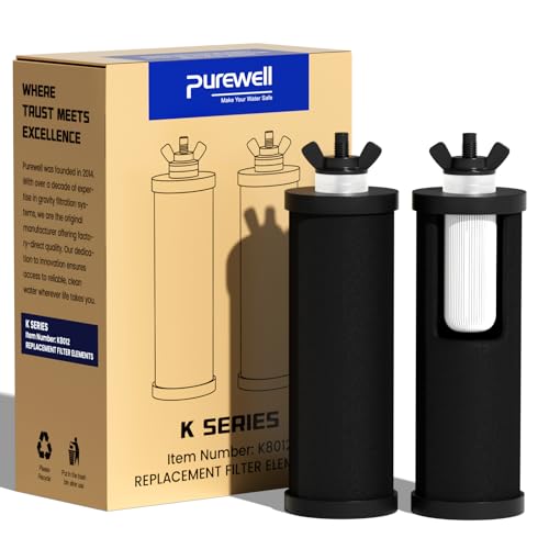 PF-3 Black 3-Stage Composite Purification Elements, Replacement Filters for ProOne® and Berlkey® Filters, ProOne® or Berlkey® Big+ Water Filter System and Purewell System (2 Pack, K Series) (2 Count)