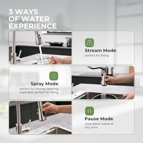 Touchless Kitchen Faucet with Pull Down Sprayer