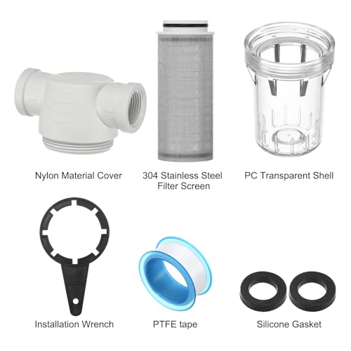 3 Pack Water Pump Strainer with 100 Mesh Stainless Steel Filter Screen