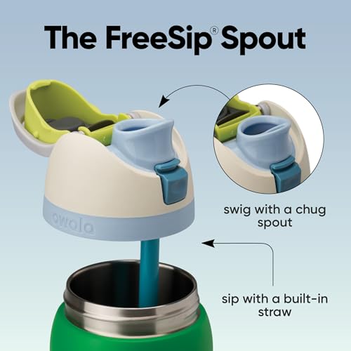 FreeSip Stainless Steel Water Bottle 32 oz Putting Green