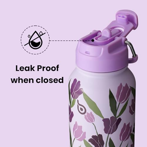 32oz Insulated Water Bottle with Pill Box