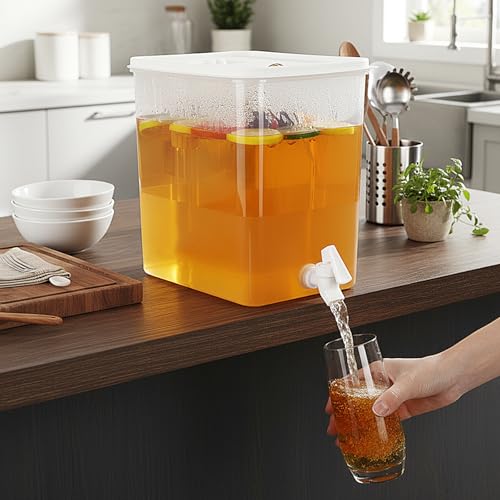 2 Pack Drink Dispenser for Fridge with Spigot (2 Count)