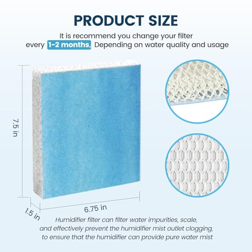 Upgraded HFT600 Humidifier Wicking Filter T for Honeywell HEV615 HEV620