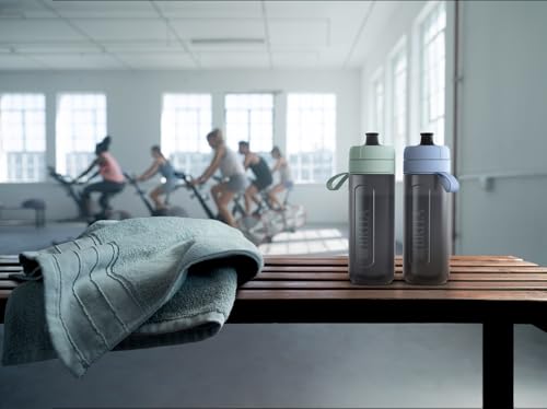 Sports Water Filter Bottle Model Active Dark Green