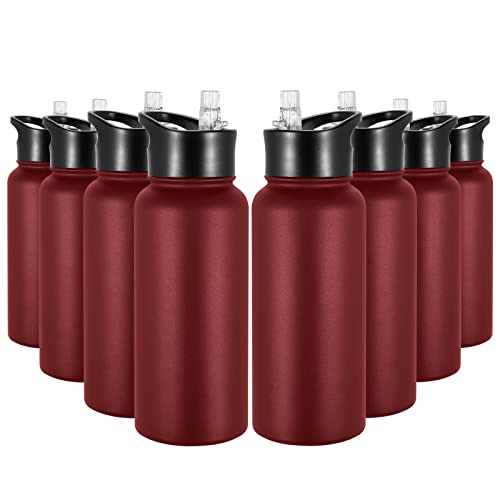 32 oz Insulated Water Bottle Bulk 8 Pack (8 Count)