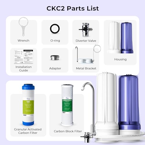 CKC2 2 Stage Countertop Drinking Water Filter System