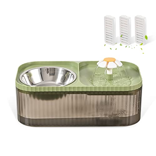 Cat Water Fountain and Food Bowl