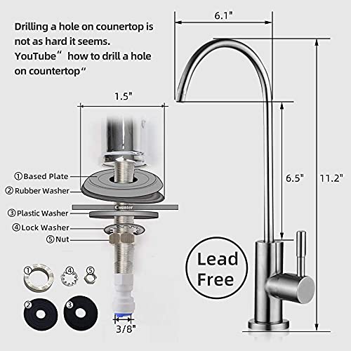 5 Stage Reverse Osmosis Drinking Water Filtration System w