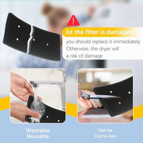 4 Dryer Filters for Bauknecht Privileg Whirlpool HX 481010716911 Heat Pump Dryers