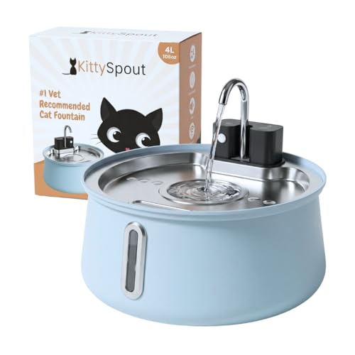4L Stainless Steel Cat Water Fountain