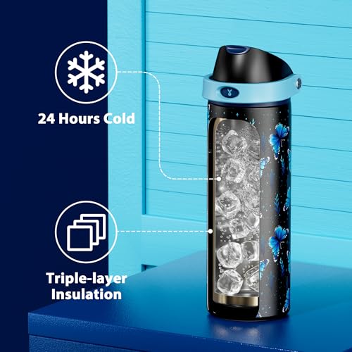 24 oz Insulated Water Bottle for Women