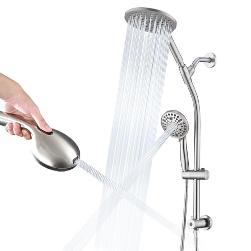 High Pressure Shower Head with Handheld Shower