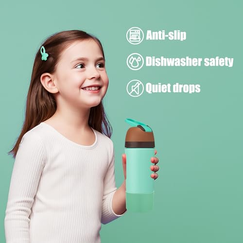 2PCS Protective Boot Compatible with Owala Kids Water Bottle 16 oz &14 oz