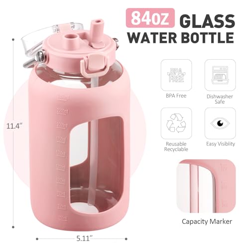 84oz Glass Water Bottle