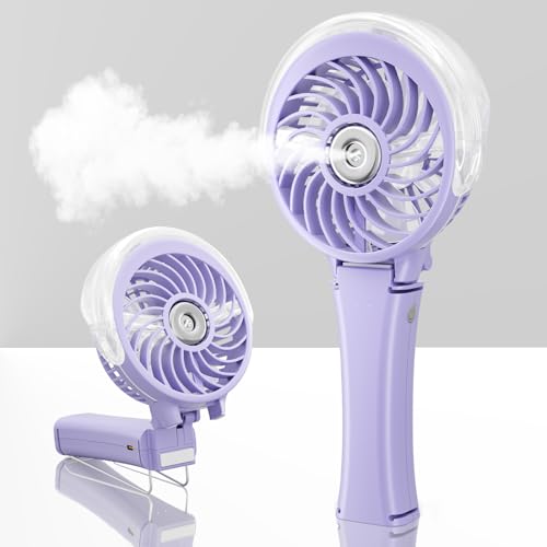 Upgraded Portable Handheld Misting Fan