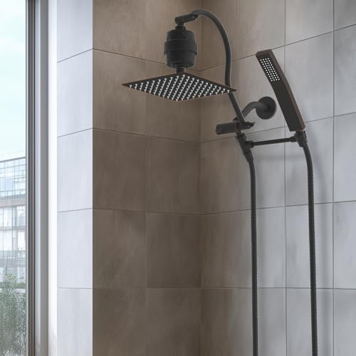 Metal 10'' Filtered Rainfall Shower Head Combo