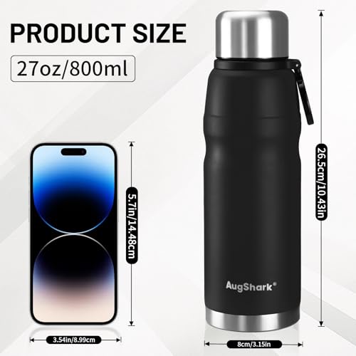 27oz Stainless Steel Insulated Water Bottle Travel Coffee Cup with Lid Leak Proof Metal Water Bottle for Hot and Cold Drink Water Flask