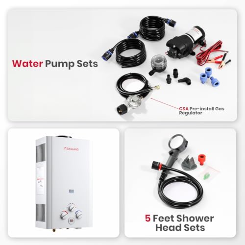 Propane Tankless Water Heater with Water Pump
