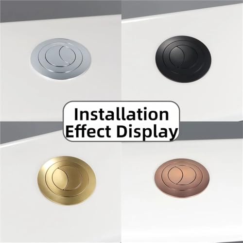 Toilet Push Button Replacement 2Pcs Dual Flush Push Button Toilet Cistern Replacement 20mm 40mm 50mm 60mm Aperture Push Button Toilet Flush Button Toilet Acc