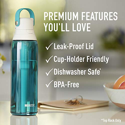 Hard Sided Plastic Premium Filtering Water Bottle