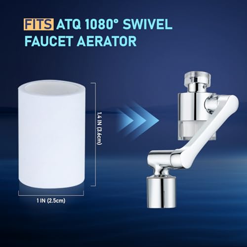 8 PP Cotton Filters Elements Replacement for ATQ Sink Faucet Extender Swivel Aerator