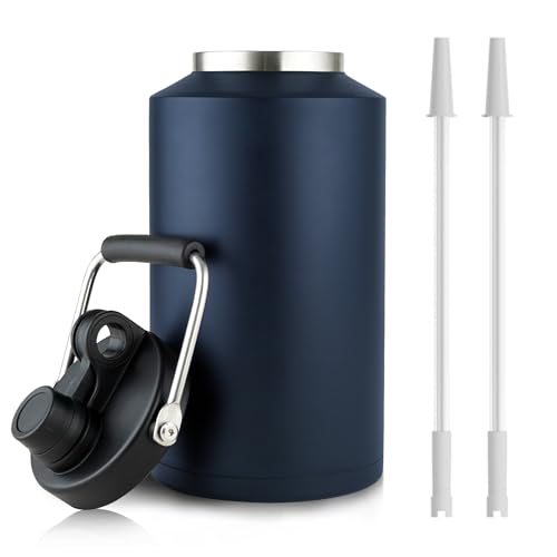 1 Gallon Water Bottle Insulated Stainless Steel Keeps Ice 48Hr