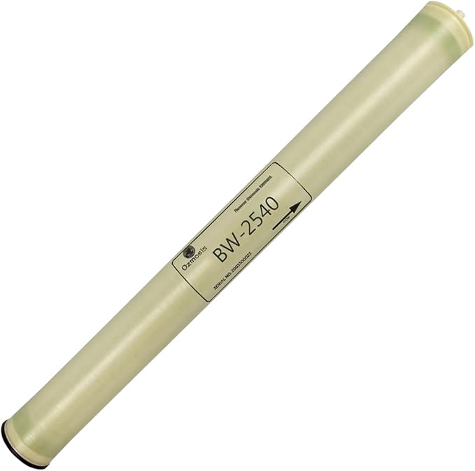 Ozmosis BW-2540 Reverse Osmosis Brackish Water Membrane 2.5"x40", 99.6% Salt Rejection, 225 psi Pressure rating, 900 GPD Cutting-Edge Water Filtration, Ideal for Commercial and Industrial Use