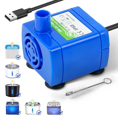 IP68 DR DC160 Submersible Water Pump Cat Water Fountain Pump for Tritone Ceramic