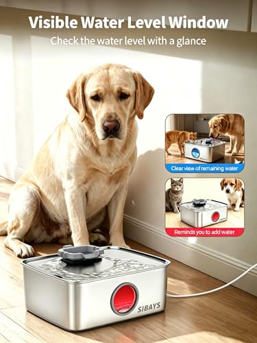 4Gal 15L Dog Water Fountain
